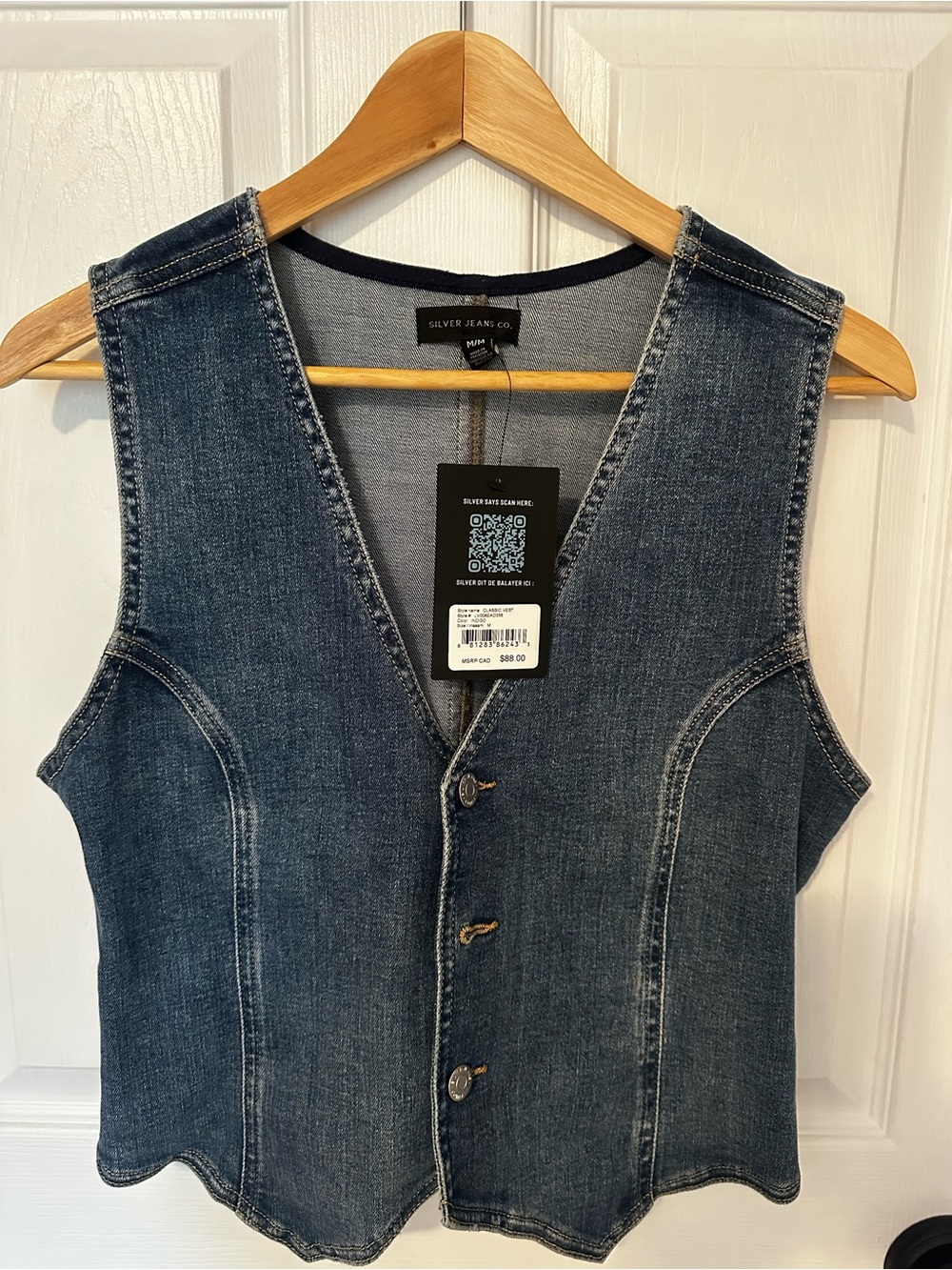 Silver Jeans Denim Vest
